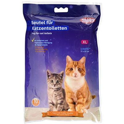 Nobby XL Cat Litter Tray Bags for Toilets up to 71 x 57 cm Pack of 10 Nobby XL Cat Litter Tray Bags for Toilets up to 71 x 57 cm Pack of 10