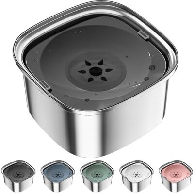 Upsky 3L Dog Water Bowl 101oz Stainless Steel Dog Bowl No Spill Large Capacity Dog Food Water Bowl Slow Water Feeder, Spill Proof Pet Water Dispenser Vehicle Carried Travel Water Bowl Upsky 3L Dog Water Bowl 101oz Stainless Steel Dog Bowl No Spill Large Capacity Dog Food Water Bowl Slow Water Feeder, Spill Proof Pet Water Dispenser Vehicle Carried Travel Water Bowl