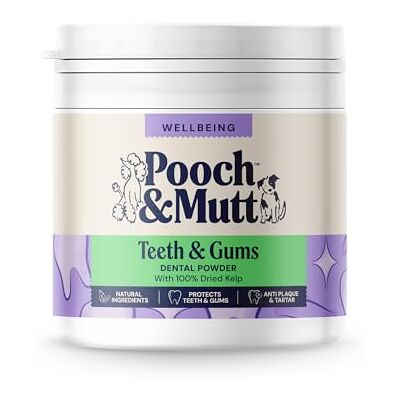 Pooch & Mutt Dog Dental Powder, Tartar & Plaque Remover (Teeth Cleaning Product For Dogs Dental Care), 100g (external product packaging design may vary) Pooch & Mutt Dog Dental Powder, Tartar & Plaque Remover (Teeth Cleaning Product For Dogs Dental Care), 100g (external product packaging design may vary)