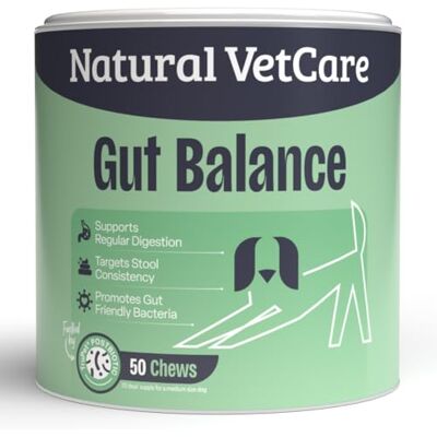 Natural VetCare GUT BALANCER Soft Chews for Dogs 225g Supports Gut Health & Reduces Leaky Gut, Boosts Beneficial Bacteria, Promotes Digestive, Immune & Whole-Dog Wellness Natural VetCare GUT BALANCER Soft Chews for Dogs 225g Supports Gut Health & Reduces Leaky Gut, Boosts Beneficial Bacteria, Promotes Digestive, Immune & Whole-Dog Wellness