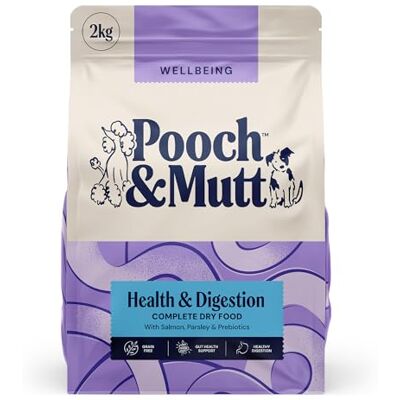 Pooch & Mutt Health & Digestion Dry Dog Food, Salmon & Sweet Potato, 2kg Pooch & Mutt Health & Digestion Dry Dog Food, Salmon & Sweet Potato, 2kg
