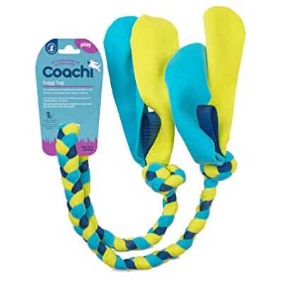 Coachi Tuggi Tug Interactive Dog Toy for Tug of War & Play. Strong & Comfortable, Fun Reward Training, Great for Recall, Interrupting Biting & Chewing. Ideal For Agility and Suitable for Puppies Coachi Tuggi Tug Interactive Dog Toy for Tug of War & Play. Strong & Comfortable, Fun Reward Training, Great for Recall, Interrupting Biting & Chewing. Ideal For Agility and Suitable for Puppies