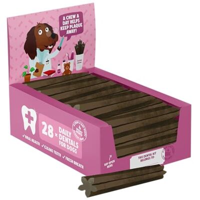 Denzel's Dentals - Salmon & Spearmint - Small - 28-pack - Dog sticks Denzel's Dentals - Salmon & Spearmint - Small - 28-pack - Dog sticks