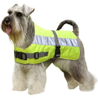Flectalon Petlife Hi-Vis Dog Jacket Complete with Thermal Lining, 22-inch, Fluorescent Yellow Flectalon Petlife Hi-Vis Dog Jacket Complete with Thermal Lining, 22-inch, Fluorescent Yellow