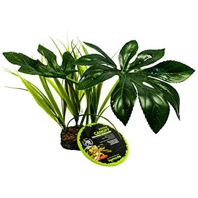 Komodo Jungle Canopy, Habitat Decor, Artificial Plant for Reptile, Reptile Plant, Terrarium Plant, Vivarium Plant, 1 Count (Pack of 1) Komodo Jungle Canopy, Habitat Decor, Artificial Plant for Reptile, Reptile Plant, Terrarium Plant, Vivarium Plant, 1 Count (Pack of 1)