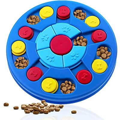 Yoboeew NC Dog Puzzle Toys Interactive Dog Toy for Puppy IQ Stimulation &Treat Training Dog Games Treat Dispenser for Smart Dogs, Puppy &Cats Fun Feeding (Level 1-3), Navy Blue Yoboeew NC Dog Puzzle Toys Interactive Dog Toy for Puppy IQ Stimulation &Treat Training Dog Games Treat Dispenser for Smart Dogs, Puppy &Cats Fun Feeding (Level 1-3), Navy Blue