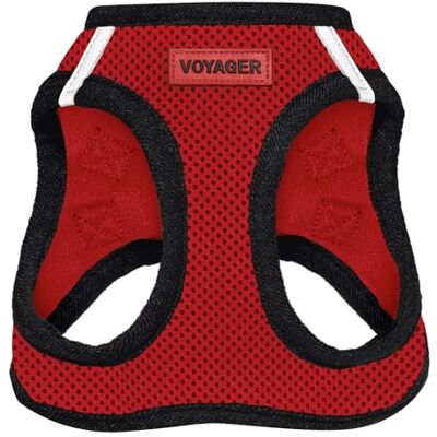 Best Pet Supplies Voyager Step-In Air Dog Harness – All-Weather Mesh Harness for Small and Medium Dogs – Red Base, Small Best Pet Supplies Voyager Step-In Air Dog Harness – All-Weather Mesh Harness for Small and Medium Dogs – Red Base, Small
