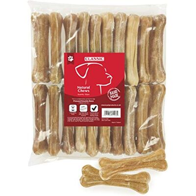CLASSIC Pet Products Rawhide Pressed Knuckle Bone for Dogs, 114 mm, Pack of 20 CLASSIC Pet Products Rawhide Pressed Knuckle Bone for Dogs, 114 mm, Pack of 20