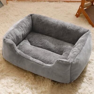 Hruile Orthopedic Dog Sofa Bed Pet Crate Mattress Cushion Pet Bed Mat 50x40x13cm, Soft Dog Couch Cushion with Bolster, Washable Large Sleeping Mat, Calming Crate Pad, Non-Slip Bottom Hruile Orthopedic Dog Sofa Bed Pet Crate Mattress Cushion Pet Bed Mat 50x40x13cm, Soft Dog Couch Cushion with Bolster, Washable Large Sleeping Mat, Calming Crate Pad, Non-Slip Bottom
