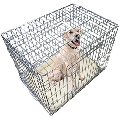 Ellie-Bo Deluxe Medium Foldable Dog Crate - 2 Doors Ellie-Bo Deluxe Medium Foldable Dog Crate - 2 Doors