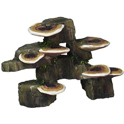 Penn-Plax Deco-Replicas Tree Trunk with Shelf Mushrooms Aquarium Decoration – Safe for Freshwater and Saltwater Fish Tanks – Small Penn-Plax Deco-Replicas Tree Trunk with Shelf Mushrooms Aquarium Decoration – Safe for Freshwater and Saltwater Fish Tanks – Small