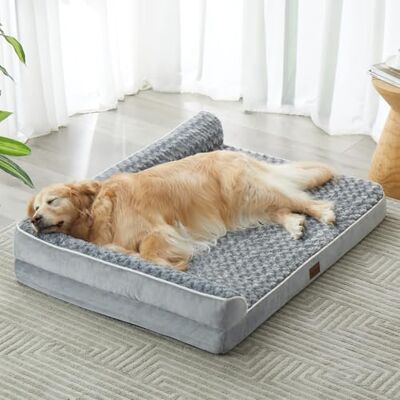 Quilmfoam Orthopedic Dog Beds for Extra Large Dogs, Waterproof Sofa XXL Dog Bed with Sides, Non-Slip Bottom and Egg-Crate Foam Big Pet Couch Bed with Washable Removable Cover,Pet Bed for Large Dogs Quilmfoam Orthopedic Dog Beds for Extra Large Dogs, Waterproof Sofa XXL Dog Bed with Sides, Non-Slip Bottom and Egg-Crate Foam Big Pet Couch Bed with Washable Removable Cover,Pet Bed for Large Dogs