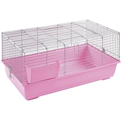 Little-Friends - Indoor Rabbit Guinea Pig Cage 100cm - Pink Little-Friends - Indoor Rabbit Guinea Pig Cage 100cm - Pink