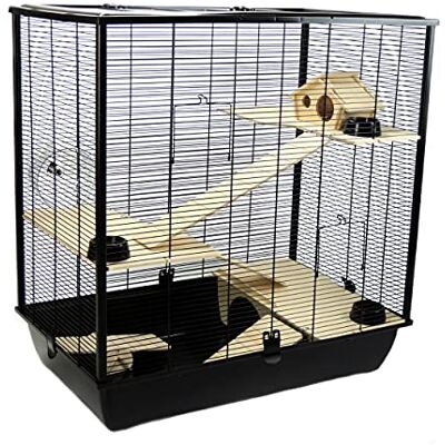 Little Friends - Plaza Tall - 78 x 48 x 80 cm - Black - Cage Little Friends - Plaza Tall - 78 x 48 x 80 cm - Black - Cage