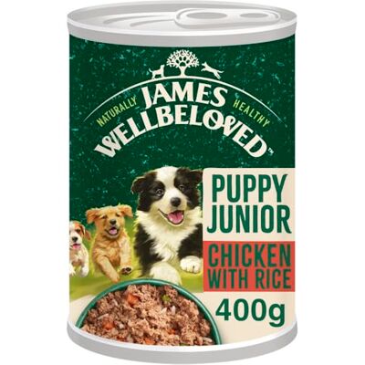 James Wellbeloved - Puppy Chicken Rice - 400g can - Dog Food James Wellbeloved - Puppy Chicken Rice - 400g can - Dog Food