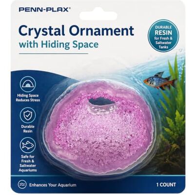 Penn-Plax Deco-Replicas Cystal Cave Aquarium Decoration – Safe for Freshwater and Saltwater Fish Tanks – Amethyst Purple Penn-Plax Deco-Replicas Cystal Cave Aquarium Decoration – Safe for Freshwater and Saltwater Fish Tanks – Amethyst Purple