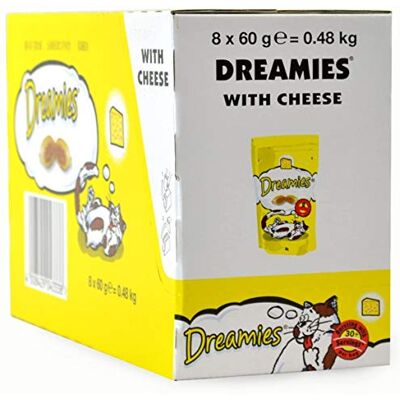 Dreamies Cat Treats Cheese (8 Pack x 60g) PET-546390 Dreamies Cat Treats Cheese (8 Pack x 60g) PET-546390