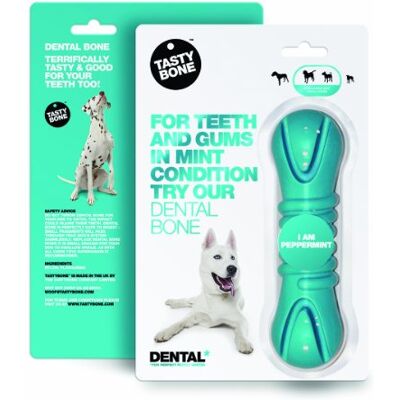 Tasty Bone TastyBone TastyBrush Dental Nylon Dog Chew Toy (Peppermint) Strong Healthy Teeth & Gums, Indestructible for Aggressive Chewers, Everlasting Flavour, Made in the UK Tasty Bone TastyBone TastyBrush Dental Nylon Dog Chew Toy (Peppermint) Strong Healthy Teeth & Gums, Indestructible for Aggressive Chewers, Everlasting Flavour, Made in the UK