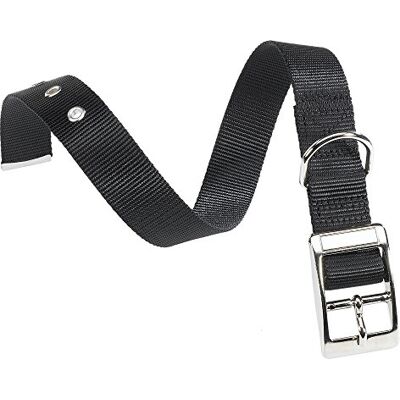 Ferplast Club Cf25 45 Adjustable Black Nylon Dog Collar, 37 – 45 cm/Width 25 mm Ferplast Club Cf25 45 Adjustable Black Nylon Dog Collar, 37 – 45 cm/Width 25 mm