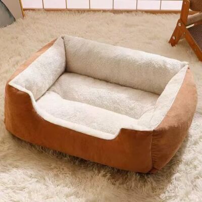 Hruile Orthopedic Dog Sofa Bed Pet Crate Mattress Cushion Pet Bed Mat 45x30x13cm, Soft Dog Couch Cushion with Bolster, Washable Large Sleeping Mat, Calming Crate Pad, Non-Slip Bottom Hruile Orthopedic Dog Sofa Bed Pet Crate Mattress Cushion Pet Bed Mat 45x30x13cm, Soft Dog Couch Cushion with Bolster, Washable Large Sleeping Mat, Calming Crate Pad, Non-Slip Bottom