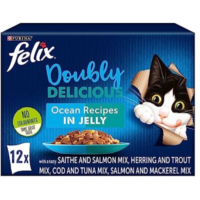 Felix - Doubly Delicious Ocean Recipes - 12x100g - Cat Food Felix - Doubly Delicious Ocean Recipes - 12x100g - Cat Food