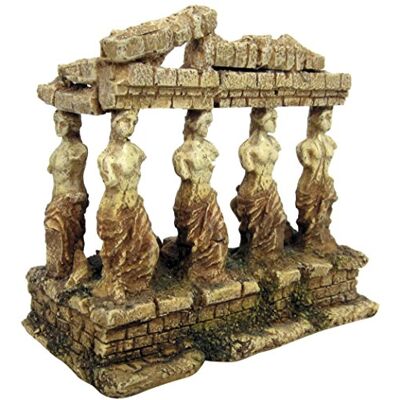 Croci Wave Greek Temple with Goodness Aquarium Ornament Croci Wave Greek Temple with Goodness Aquarium Ornament