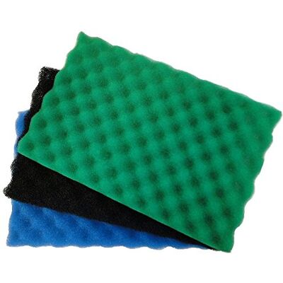 allpondsolutions Pond Filter Foam Set – Replacement Sponge Pack for Garden Pond Filters (Set of 3) allpondsolutions Pond Filter Foam Set – Replacement Sponge Pack for Garden Pond Filters (Set of 3)