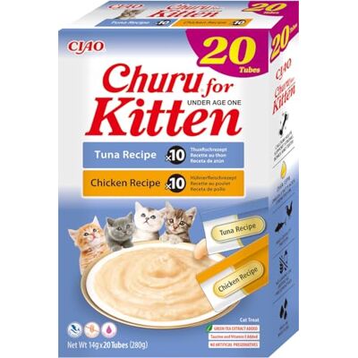 Inaba Churu Cat Kitten 20x14g Thunfisch und Huhn - Cat Treats Inaba Churu Cat Kitten 20x14g Thunfisch und Huhn - Cat Treats
