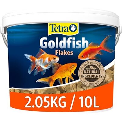 Tetra Goldfish Flakes flake fish food for all goldfish and other coldwater fish, 10L Tetra Goldfish Flakes flake fish food for all goldfish and other coldwater fish, 10L