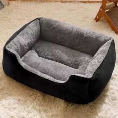 Hruile Orthopedic Dog Sofa Bed Pet Crate Mattress Cushion Pet Bed Mat 80x60x13cm, Soft Dog Couch Cushion with Bolster, Washable Large Sleeping Mat, Calming Crate Pad, Non-Slip Bottom Hruile Orthopedic Dog Sofa Bed Pet Crate Mattress Cushion Pet Bed Mat 80x60x13cm, Soft Dog Couch Cushion with Bolster, Washable Large Sleeping Mat, Calming Crate Pad, Non-Slip Bottom