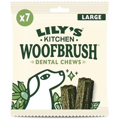 Lily's Kitchen Lily’s Kitchen Woofbrush Large Dental Dog Chew, Adult Dog 5xPacks(329g), Grain-free Recipe, With Natural Ingredients, for Large Dogs Lily's Kitchen Lily’s Kitchen Woofbrush Large Dental Dog Chew, Adult Dog 5xPacks(329g), Grain-free Recipe, With Natural Ingredients, for Large Dogs