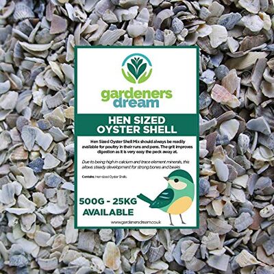 GardenersDream - Hen Sized Oyster Shell - 2.5kg - Oyster shell GardenersDream - Hen Sized Oyster Shell - 2.5kg - Oyster shell