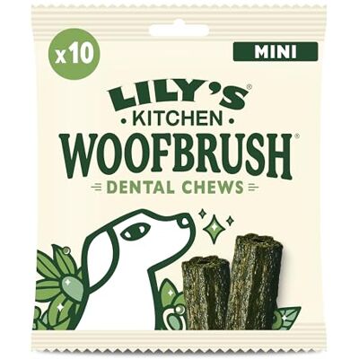 Lily's Kitchen Lily’s Kitchen Woofbrush Mini Dental Dog Chew, Adult Dog 8xPacks(130g), Grain-free Recipe, With Natural Ingredients, for Small Dogs Lily's Kitchen Lily’s Kitchen Woofbrush Mini Dental Dog Chew, Adult Dog 8xPacks(130g), Grain-free Recipe, With Natural Ingredients, for Small Dogs