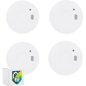 Smartwares set of 4 smoke detectors 5-year replaceable batteries Fast and reliable detection 85 dB FSM-11754 Smartwares set of 4 smoke detectors 5-year replaceable batteries Fast and reliable detection 85 dB FSM-11754