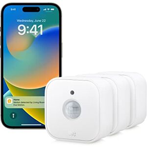 Eve Motion (Matter) 3 pack: Smart indoor & outdoor motion sensor, light sensor, smart control of devices, Thread, works with Apple Home, Alexa, Google Home, SmartThings, requires Thread Border Router Eve Motion (Matter) 3 pack: Smart indoor & outdoor motion sensor, light sensor, smart control of devices, Thread, works with Apple Home, Alexa, Google Home, SmartThings, requires Thread Border Router