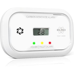 ELRO 2-Pack FC5003 Carbon Monoxide Alarm and Detector 10-Year Sensor Life CO Alarm with 3 Year Battery replaceable Complies to EN50291 ELRO 2-Pack FC5003 Carbon Monoxide Alarm and Detector 10-Year Sensor Life CO Alarm with 3 Year Battery replaceable Complies to EN50291