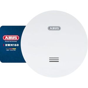 ABUS Flat smoke detector RWM160 for home with 10-year battery Q-label and DIN EN 14604 tested reduced flashing at night 85 dB alarm white ABUS Flat smoke detector RWM160 for home with 10-year battery Q-label and DIN EN 14604 tested reduced flashing at night 85 dB alarm white
