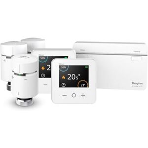 Drayton Wiser By Smart Thermostat Heating Kit With 3 x Smart Radiator TRV Heating & Hot Water Control for Conventional/Combi Boiler From Anywhere Drayton Wiser By Smart Thermostat Heating Kit With 3 x Smart Radiator TRV Heating & Hot Water Control for Conventional/Combi Boiler From Anywhere