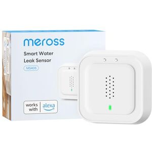 meross Smart Water Detector Water Leak Sensor WLAN IP66 Up to 100 dB Sensor & App & Hub Alarm Smart Water Alarm Detector for Kitchen, Bathroom, Basement Hub Required Battery for 3 Years meross Smart Water Detector Water Leak Sensor WLAN IP66 Up to 100 dB Sensor & App & Hub Alarm Smart Water Alarm Detector for Kitchen, Bathroom, Basement Hub Required Battery for 3 Years