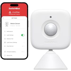 SwitchBot Smart Motion Door Sensor Wireless Home Security System, PIR Motion Detector Alert, Add Hub Mini to be Compatible with Alexa SwitchBot Smart Motion Door Sensor Wireless Home Security System, PIR Motion Detector Alert, Add Hub Mini to be Compatible with Alexa