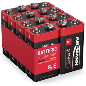 ANSMANN 9V E-Block Smoke Detector Battery - Smoke/Fire Alarm ANSMANN 9V E-Block Smoke Detector Battery - Smoke/Fire Alarm