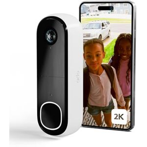 Arlo 2K HDR Video Doorbell, Wireless/Battery or Hardwired, 180° Ultra Wide Head-to-Toe View, Smart Motion Detection, Alarm Siren, Night Vision, 12x Zoom, Alexa, Award Winning Arlo 2K HDR Video Doorbell, Wireless/Battery or Hardwired, 180° Ultra Wide Head-to-Toe View, Smart Motion Detection, Alarm Siren, Night Vision, 12x Zoom, Alexa, Award Winning