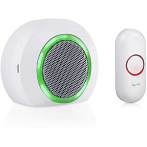 Byron DBY-23522UK Wireless Plug In Doorbell Set, 175 m Range, 16 Melodies, Visual Alert System, white Byron DBY-23522UK Wireless Plug In Doorbell Set, 175 m Range, 16 Melodies, Visual Alert System, white
