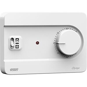 VEMER VE757500 model OLYMPO 230 BIANCO Wall-mounting thermostat with knob and 230Vac supply. Color white VEMER VE757500 model OLYMPO 230 BIANCO Wall-mounting thermostat with knob and 230Vac supply. Color white