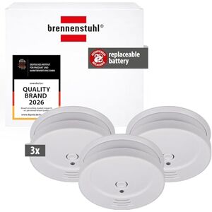 Brennenstuhl Smoke Detector SET, 3x RM C 9010 with replaceable battery (tested according to EN 14604, penetrating alarm signal) white Brennenstuhl Smoke Detector SET, 3x RM C 9010 with replaceable battery (tested according to EN 14604, penetrating alarm signal) white