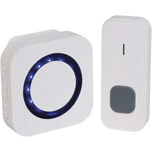 Lexi Wireless Doorbell IP65 Waterproof Wall Plug-in Cordless Door Chime Kit with 300m Range 55 Chimes, 5-Level Volume & Blue Light Best for Plug in Door Entry Bell Lexi Wireless Doorbell IP65 Waterproof Wall Plug-in Cordless Door Chime Kit with 300m Range 55 Chimes, 5-Level Volume & Blue Light Best for Plug in Door Entry Bell