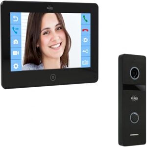 ELRO PRO PV40 Full HD Video-Türsprechanlage mit Farbbildschirm-Mit Voicemail-13 Klingeltöne-Modernes Design, 1 Familie ELRO PRO PV40 Full HD Video-Türsprechanlage mit Farbbildschirm-Mit Voicemail-13 Klingeltöne-Modernes Design, 1 Familie