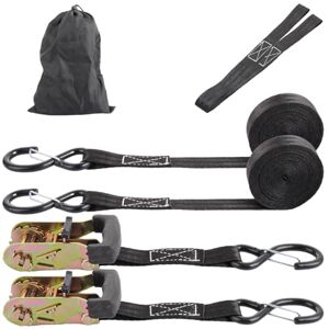 ASelected 2Pack Ratchet Straps, 25mm x 4.5m Heavy Duty Ratchet Strap with S-Hook, 800KG Ratchet Tie Down Straps for Motorcycle, Trucks, Trailer Black ASelected 2Pack Ratchet Straps, 25mm x 4.5m Heavy Duty Ratchet Strap with S-Hook, 800KG Ratchet Tie Down Straps for Motorcycle, Trucks, Trailer Black