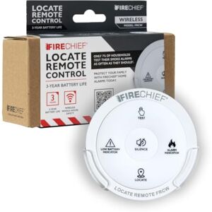 Firechief Alarm Remote Locate Remote Control for Wireless Interlink Heat, Smoke and Carbon Monoxide Alarm Real Time Alerts & Control Easily Test Heat, CO, and Smoke Alarms For Home Firechief Alarm Remote Locate Remote Control for Wireless Interlink Heat, Smoke and Carbon Monoxide Alarm Real Time Alerts & Control Easily Test Heat, CO, and Smoke Alarms For Home