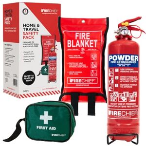 Firechief Travel Safety Kit Home Fire Safety Pack Caravan and Campervan Essentials 1kg Powder Extinguisher Fire Blanket First Aid Kit Car Essentials Home & Travel Accessories Emergency Pack Firechief Travel Safety Kit Home Fire Safety Pack Caravan and Campervan Essentials 1kg Powder Extinguisher Fire Blanket First Aid Kit Car Essentials Home & Travel Accessories Emergency Pack